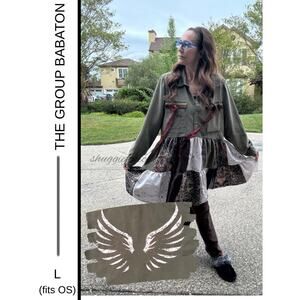 MSRP: $110 | ✨Shuggie Fierce Designs Upcycled Babaton Shirt Dress Size One Size✨